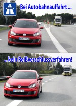 Rei&szlig;verschlussprinzip gilt nicht f&uuml;r Autobahn-Auffahrten