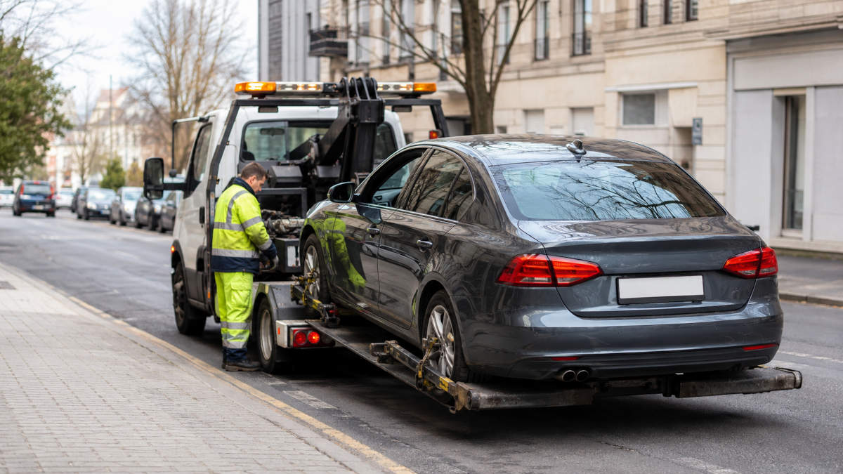 Auto abgeschleppt