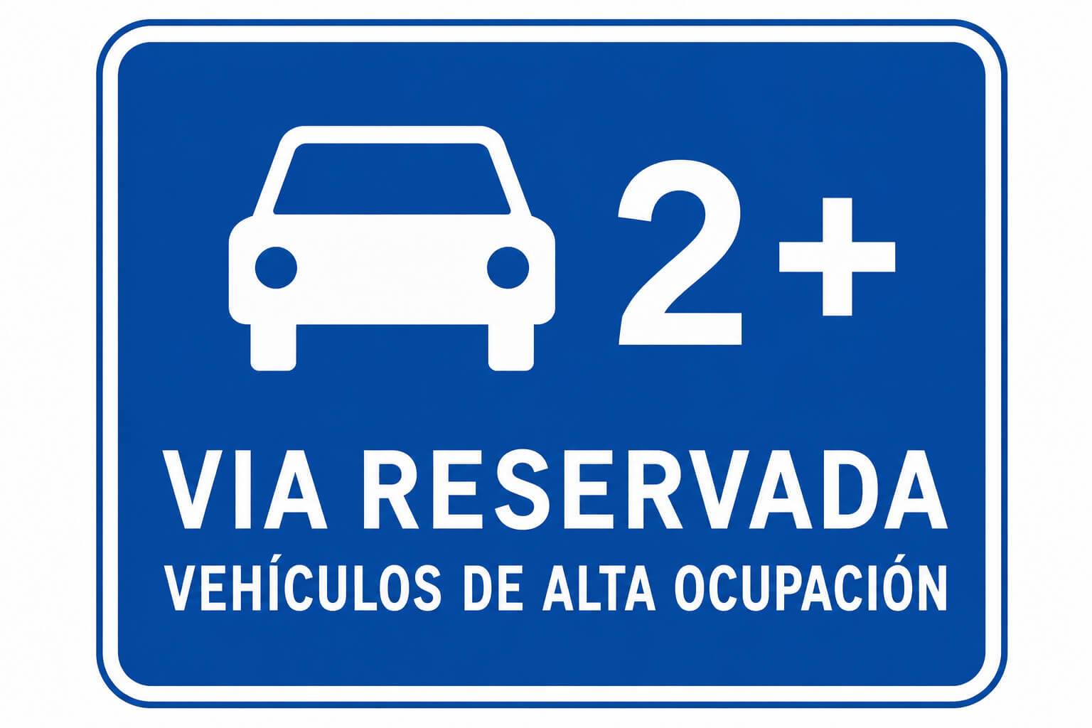Fahrspur fuer Fahrzeuge mit hoher Besetzung S 51b Carril reservado para vehículos con alta ocupación VAO