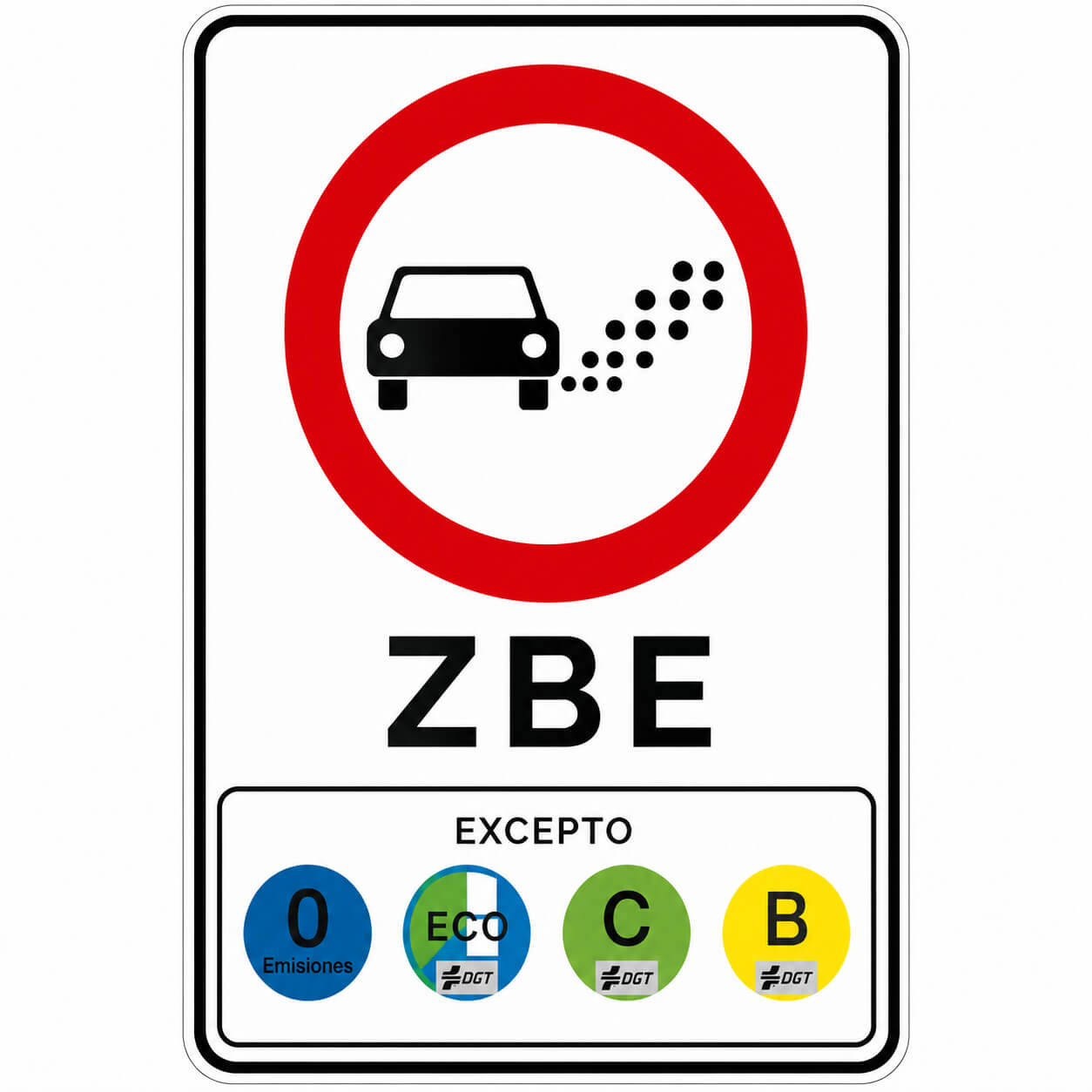 Niedrigemissionszone ZBE Zona de Bajas Emisiones