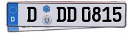 autokennzeichen mit D