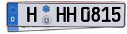 autokennzeichen mit H