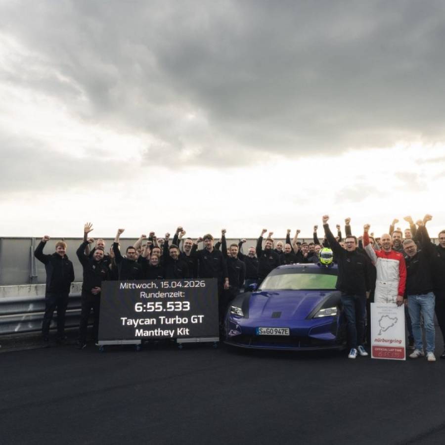 Porsche Taycan Turbo GT mit Manthey Kit fährt neuen Nordschleifen-Rekord